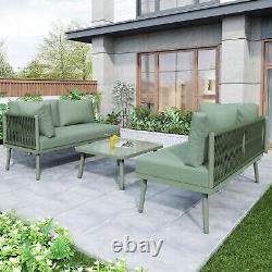 Garden Lounge Set Patio Conservatory Outdoor Furniture Corner Sofa with Table