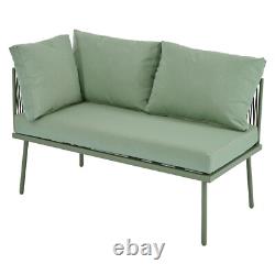 Garden Lounge Set Patio Conservatory Outdoor Furniture Corner Sofa with Table