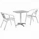 Garden Patio Furniture, Aluminium Garden Furniture Sets 2 X Chairs & 1 X Table