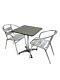 Garden Patio Furniture, Aluminium Garden Furniture Sets 2 X Chairs & 1 X Table