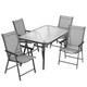 Garden Patio Furniture Bistro In Outdoor Clear Black Table Rattan Chair Seater