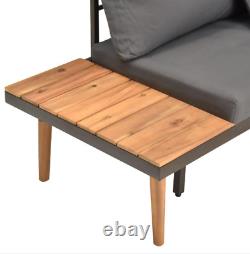 Garden Patio Lounge Corner Sofa Set Cushions Outdoor Furniture Solid Wood Acacia
