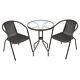 Garden Patio Round Table And 2/4 Chair Outdoor Conservatory Bistro Furniture Set