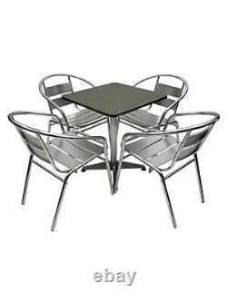 Garden Patio Sets, Aluminium Furniture Sets, Cafe Furniture 4 Chairs & 1 Table