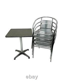 Garden Patio Sets, Aluminium Furniture Sets, Cafe Furniture 4 Chairs & 1 Table