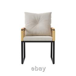 Garden Rattan Furniture 4 Piece Set Table Chairs Sofa Wicker Outdoor Patio Set