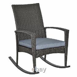 Garden Rattan Rocking Chair Garden Furniture Patio Bistro Recliner