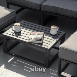 Garden Sofa Set Outdoor Patio Furniture Metal 6 Seater Corner Bed Cushion Table