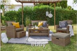 Garden Sofa Set Outdoor Rattan Couch 6 Seater Luxury Modular Furniture Patio Vic