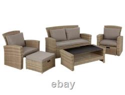 Garden Sofa Set Outdoor Rattan Couch 6 Seater Luxury Modular Furniture Patio Vic