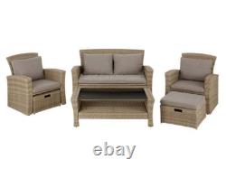 Garden Sofa Set Outdoor Rattan Couch 6 Seater Luxury Modular Furniture Patio Vic