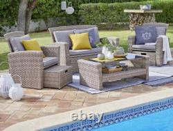 Garden Sofa Set Outdoor Rattan Couch 6 Seater Luxury Modular Furniture Patio Vic