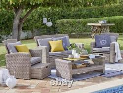 Garden Sofa Set Outdoor Rattan Couch 6 Seater Luxury Modular Furniture Patio Vic