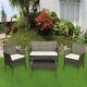 Garden Sofa Set Rattan Garden Furniture With Chairs & Table For Outdoor Patio