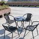 Garden Table And Chairs Outdoor Patio Furniture Bistro Sets With Umbrella Hole
