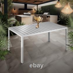 Garden Table Balcony Furniture Patio Indoor Aluminium Dining Room Legs Outdoor