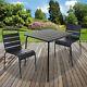 Garden Table & Chair Set Bistro Outdoor Summer Metal Furniture Patio Seating