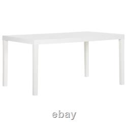 Garden Table PP Outdoor Patio Dining Table Furniture Anthracite/White vidaXL