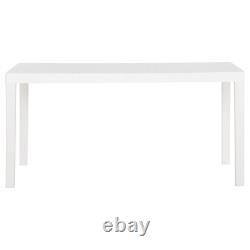 Garden Table PP Outdoor Patio Dining Table Furniture Anthracite/White vidaXL