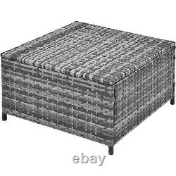 Grey Rattan Garden Lounge Set Patio Sofa Seating Group Outdoor Furniture