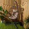 Hanging Egg Chair Outdoor Garden Furniture Patio Seat Pad Hammock Pod Seat Swing