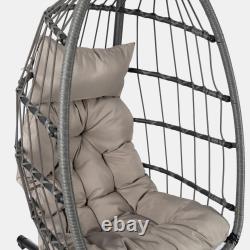 Hanging Egg Chair Outdoor Garden Furniture Patio Seat Pad Hammock Pod Seat Swing