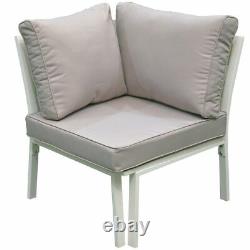 Harrier White Garden Sofa Sets 4/7 Seater CLEARANCE PRICE Grade B