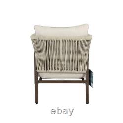 Helmsdale 3pc Woven Bistro Patio Set + Cover Garden Outdoor Furniture Grey New