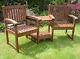 Henley Love Seat Chunky Garden Furniture Companion Set Corner Bench Freedelivery