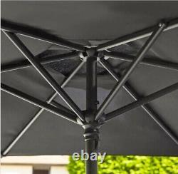High Quality 8 Piece Garden Furniture Set Patio Set 6 Chairs, Parasol and Table