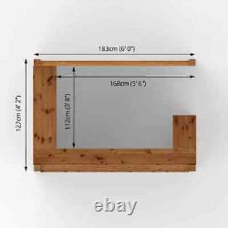 Home Garden Patio Bar 6ft x 4ft Solid Wooden Garden Furniture Man Cave