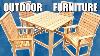 How To Make Outdoor Furniture Free Plans Easy Diy Patio Furniture