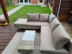 Itzcominghome Corner Outdoor Sofa Set Garden Furniture Cushion Lounge Seat Patio