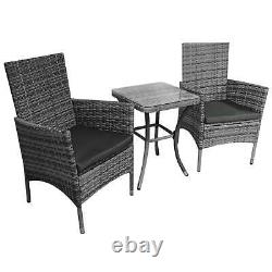 Jardí Garden Outdoor Rattan Bistro Set Furniture 3 PCs Patio Customer Return UVG