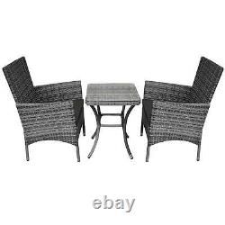 Jardí Garden Outdoor Rattan Bistro Set Furniture 3 PCs Patio Customer Return UVG