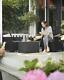 Keter Emma Garden Furniture Bistro Set Chairs Storage Coffee Table Outdoor Patio