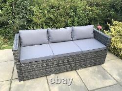 Large 10 Seater Rattan Garden Furniture Patio Set 2 FREE RAINCOVERS UK