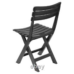 Large Collapsible Table With 6 Folding Chairs Outdoor Garden Patio Furniture Set