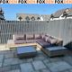 Large Corner Rattan Sofa Set Patio Luxury Wicker Garden Furniture Cushions Table