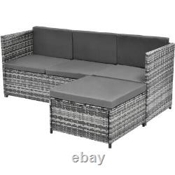 Lounge Set Garden Furniture Set Ratten Sofa Seating Group Patio Furniture Grey