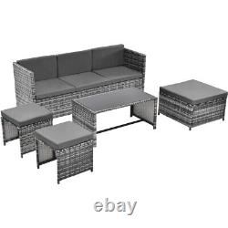 Lounge Set Garden Furniture Set Ratten Sofa Seating Group Patio Furniture Grey