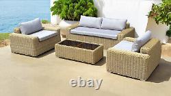 Marbella Polyrattan Garden Patio Conservatory Sofa Chair Furniture Set RRP £2399