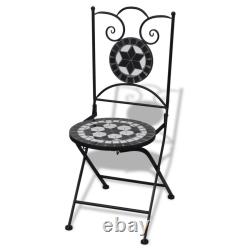 Mosaic Bistro Set Outdoor Patio Garden Furniture Table and Chairs Bistro Set