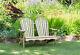 Murcia Solid Wood Outdoor Adirondack Chair Garden Patio Wooden Rocking Furniture