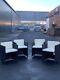 New 4x Rattan Garden Furniture Chairs Outdoor Patio + Cushions Clearance