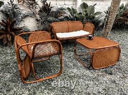 Natural Rattan Sofa 2/3 Seater Outdoor Zorba Garden Furniture Patio Conservatory