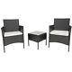 New Rattan Garden Furniture Set 3 Piece Chairs Sofa Table Outdoor Patio Set