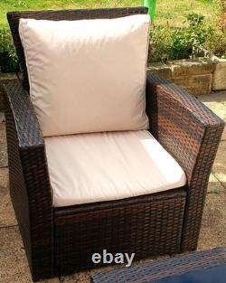 New Rattan Wicker Weave Garden Furniture Patio-Conservatory-Sofa Set