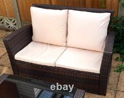 New Rattan Wicker Weave Garden Furniture Patio-Conservatory-Sofa Set