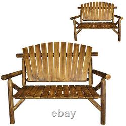New Traditional 2 Seater Wooden Bench Seat Garden Outdoor Patio Furniture Wood